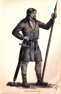 Muinainen suomalainen sankari kuvattuna Crawfordin Kalevalan ensimmäisessä osassa.